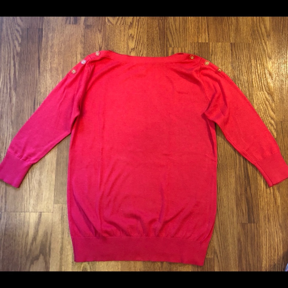 Banana Republic fuchsia quarter sleeve sweater